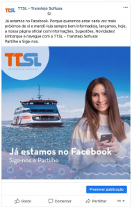 TTSL inicia travessia no Facebook